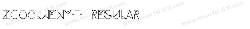 zcoolwenyiti Regular字体转换